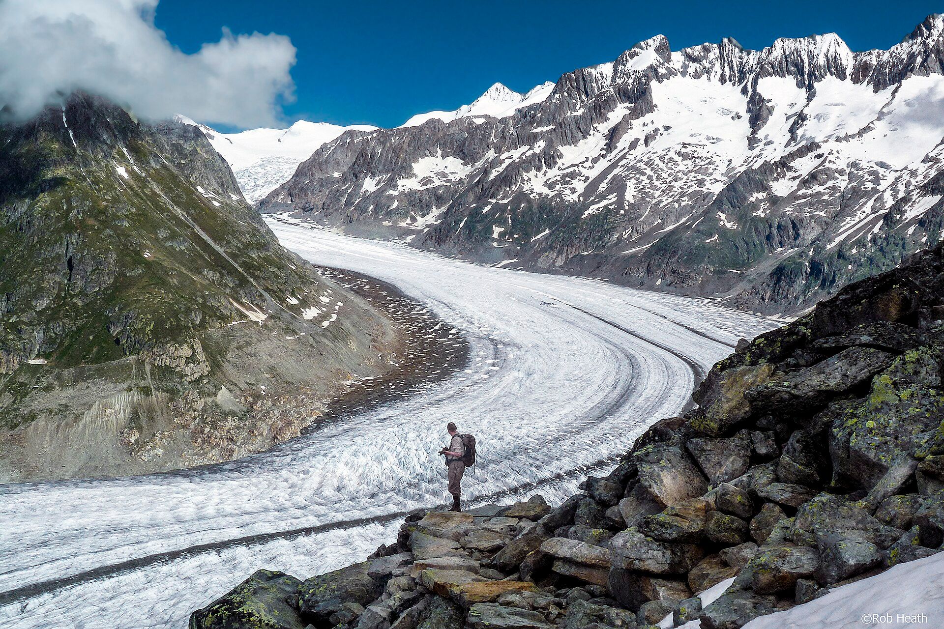 Aletsch Glacier, Valais, Switzerland