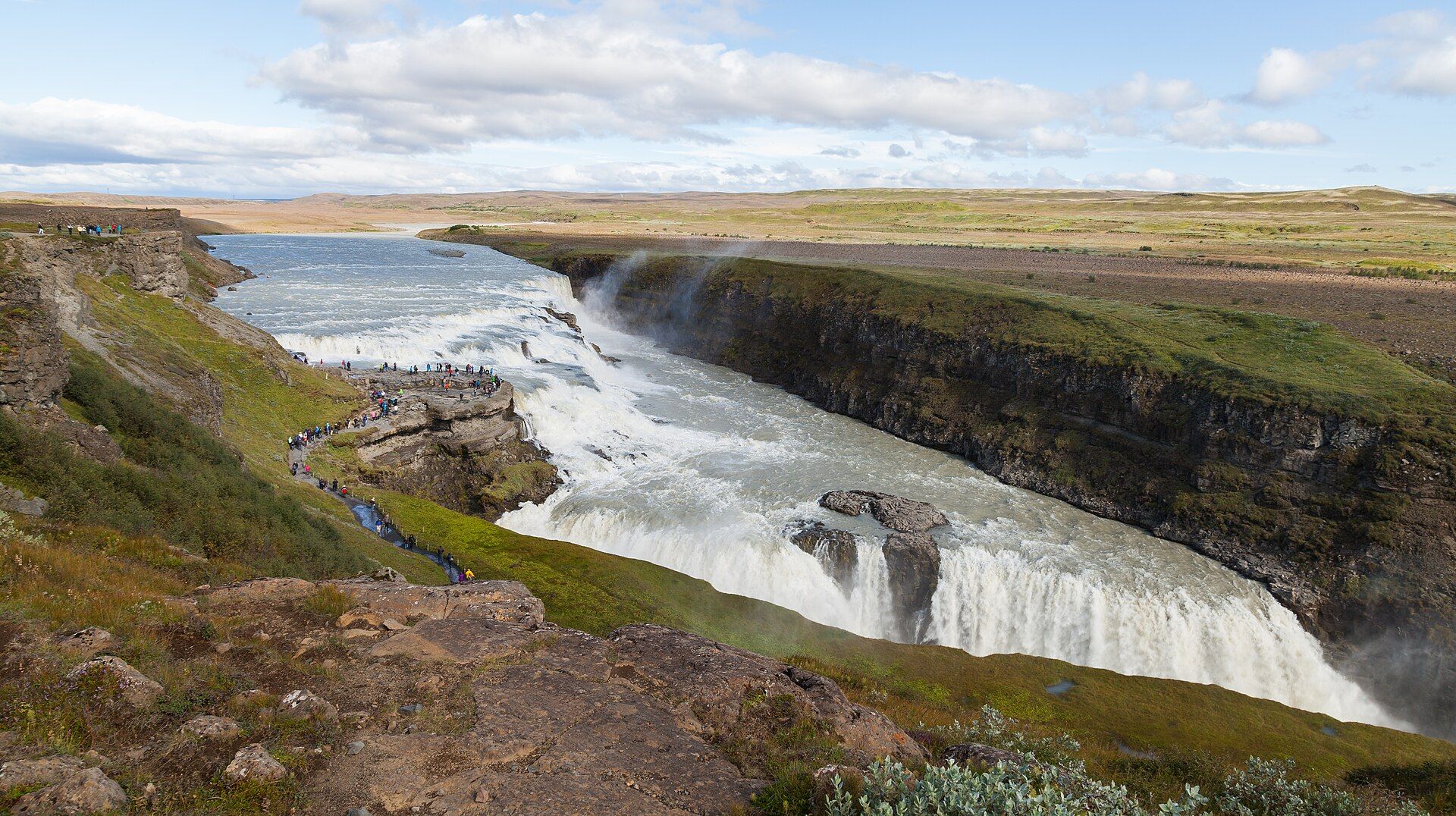 Gullfoss, Hvítá river, Southwest Iceland