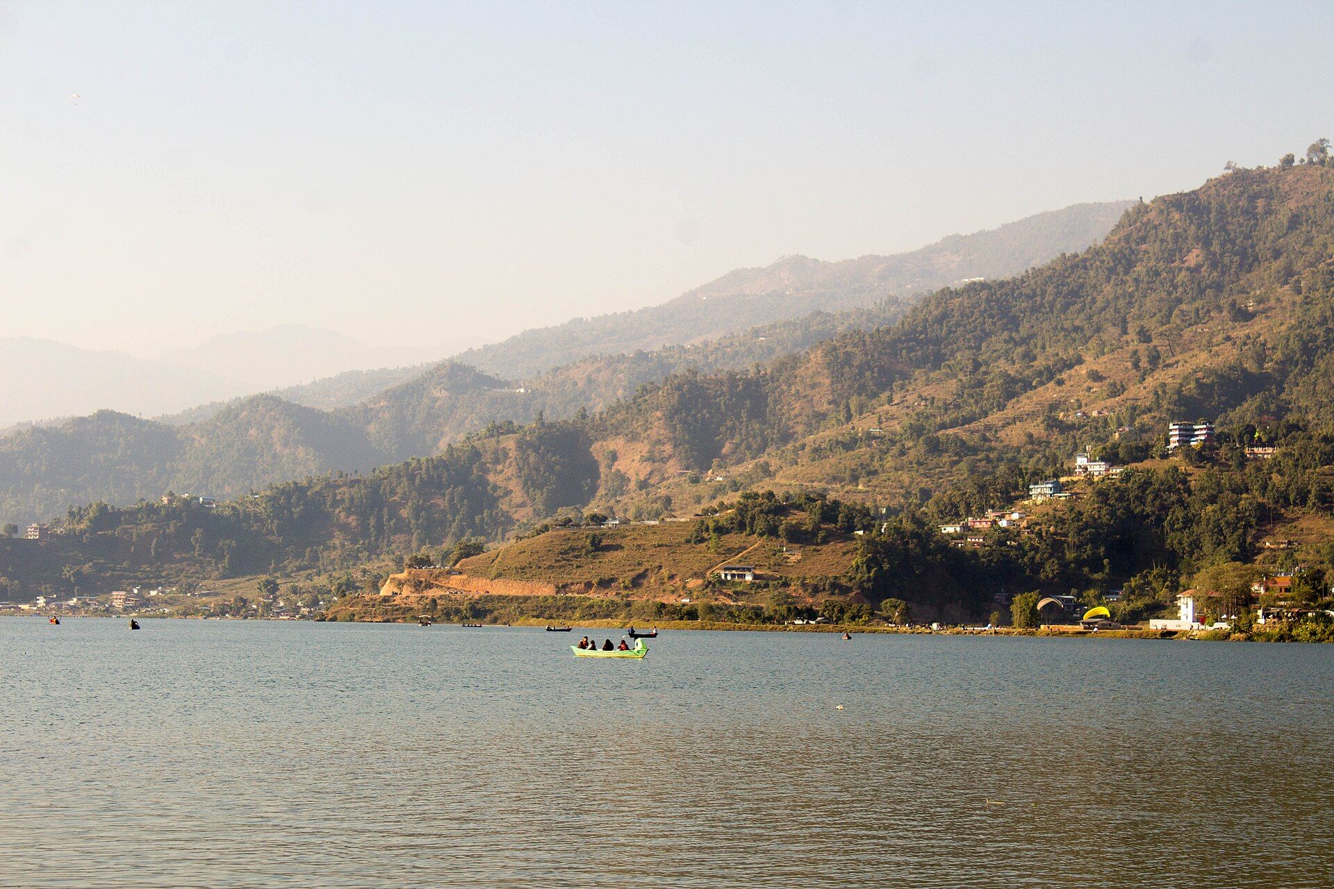 Phewa Lake, Pokhara, central Nepal